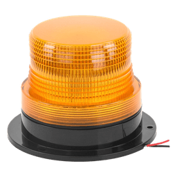 Burbuja brillante  de Larga Vida Útil con 8 LEDs, color ámbar, domo ámbar, 12Vcd