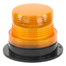 Burbuja brillante  de Larga Vida Útil con 8 LEDs, color ámbar, domo ámbar, 12Vcd