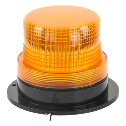 Burbuja brillante  de Larga Vida Útil con 8 LEDs, color ámbar, domo ámbar, 12Vcd