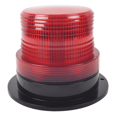 Burbuja Brillante de Larga Vida Útil, con 8 LEDs Color Rojo, Domo Rojo, 12Vcd