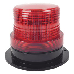 Burbuja Brillante de Larga Vida Útil, con 8 LEDs Color Rojo, Domo Rojo, 12Vcd