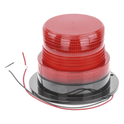 Burbuja Brillante de Larga Vida Útil, con 8 LEDs Color Rojo, Domo Rojo, 12Vcd