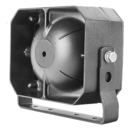 Bocina Compacta de uso rudo, 100 Watts de Potencia, Ideal para vehículos de encubierto, 8 Ohms de Impedancia