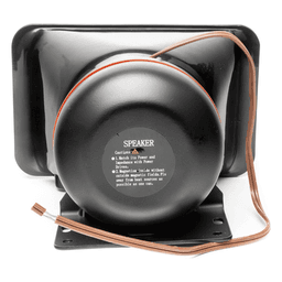 Bocina de uso Rudo, de 100 W, Alto Rendimiento y Base en Aluminio, 8 Ohms de Impedancia