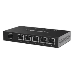 Router Gigabit / 5 Puertos RJ45 + 1 Puerto SFP / Dual-Core 880 MHz / 256 MB DDR3 / EdgeOS / -10°C a 45°C / 4.66 x 2.46 x 0.75 in