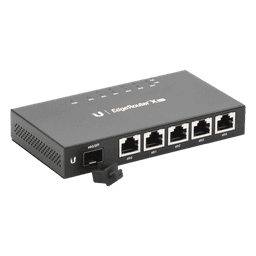 Router Gigabit / 5 Puertos RJ45 + 1 Puerto SFP / Dual-Core 880 MHz / 256 MB DDR3 / EdgeOS / -10°C a 45°C / 4.66 x 2.46 x 0.75 in