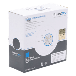 Cable Cat6+ / Calibre 23 / 100m (328.08 ft) / 250 MHz / Sin Blindaje / PVC CM / Cobre 100% / Azul