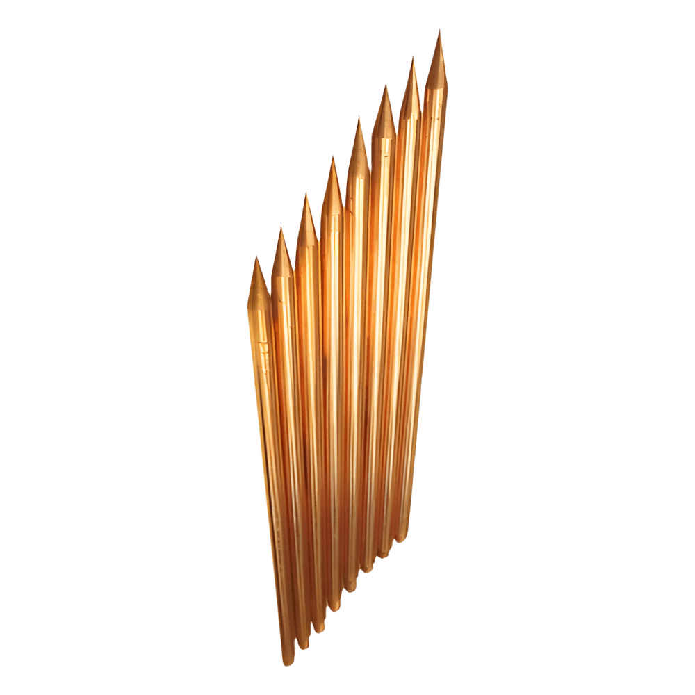 Varilla de Acero con Recubrimiento de Cobre Diámetro 1/2" de 1 m de Largo (1 Pieza).