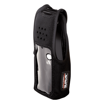 Funda Protectora / Nylon Resistente / Lazo para Cinto / Capuchón con Broches / Visor Frontal Transparente / Compatible NX-410K2 y NX-411K2