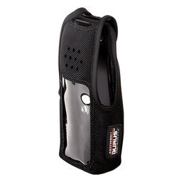 Funda Protectora / Nylon Resistente / Lazo para Cinto / Capuchón con Broches / Visor Frontal Transparente / Compatible NX-410K2 y NX-411K2