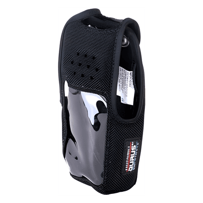 Funda de Nylon, clip metálico /cinto, capuchón con broches /botones y visor frontal para NX-410K2 y NX-411K2.