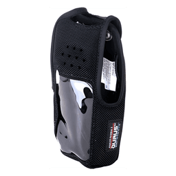 Funda de Nylon, clip metálico /cinto, capuchón con broches /botones y visor frontal para NX-410K2 y NX-411K2.