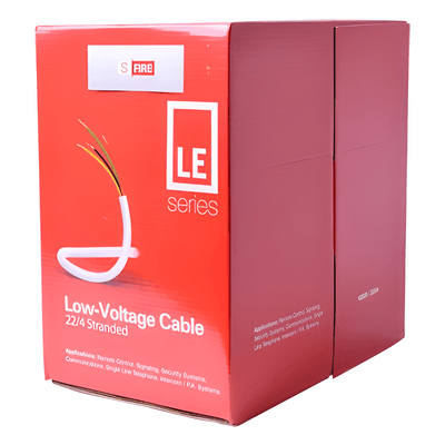 Cable de Alarma / 4 Conductores / 22 AWG / CCA / 305 m (1000 pies) / PVC Retardante a la Flama