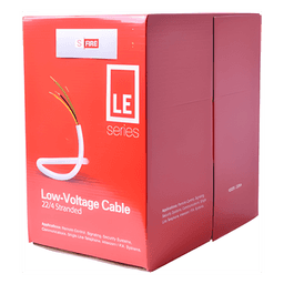 Cable de Alarma / 4 Conductores / 22 AWG / CCA / 305 m (1000 pies) / PVC Retardante a la Flama