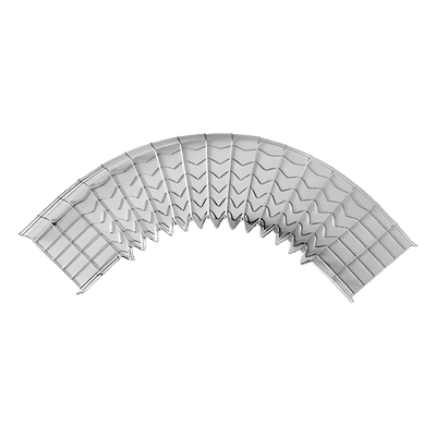Curva Pre-Fabricada Horizontal de 90° con medidas de 66 mm de Peralte y 150 mm Ancho (66/150 mm)