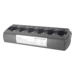 Multicargador de Radios / 6 Cavidades / Carga Simultánea / Baterías Ni-Cd, Ni-MH, Li-Ion, Li-Po / Indicador LED Individual / Prevención de Sobrecarga