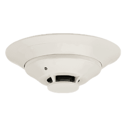 Detector de humo fotoeléctrico para ducto de bajo perfil, montaje colgante, para sistemas de flujo nulo o bajo