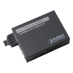 Convertidor de medios 100 Mbps UTP/fibra óptica Mono-Modo hasta 15 Km, conector SC