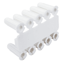 Taquete blanco 3/16" para tornillo 8mm x 3/4" (100pzs) (1101-01100) 