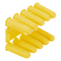 Taquete amarillo 7/32" para tornillos 8mm x 1" (100pzs) (1102-02100)