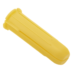 Paquete de 20 taquetes amarillo  1" y 20 tornillos 8mm x 1"