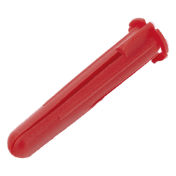 Paquete Con 10 Taquetes Rojos de 1/4" y 10 tornillos 10 x 1 1/2" (4.82 x 38 mm) (1103-05002)