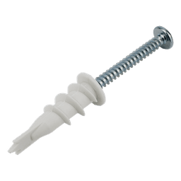 Kit de 10 taquetes autoperforables y 10 tornillos 10mm x 1 1/2" (1301-05002)
