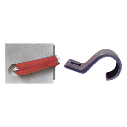 Kit de 3 grapas, 3 taquetes Y 3 tornillos para sujetar conductores redondos o tubo en muro (para tubería de 3/4)  (2105-07240)