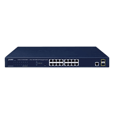Switch Administrable Capa 2, 16 Puertos 10/100/1000T, 2 Puertos SFP 100/1G/2.5G, Administración Remota con CloudNMS