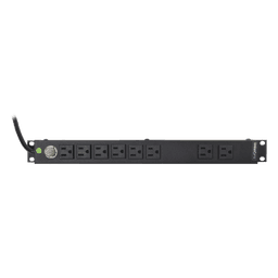 Multicontacto Horizontal (PDU) de 8 Contactos (NEMA 5-15R) Rack 19" 1UR. Voltaje Entrada/Salida: 120Vca/15A