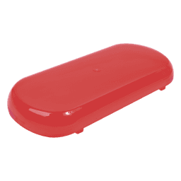 Domo de reemplazo / Policarbonato rojo / Compatible Mini Barra X606 / Resistente UV