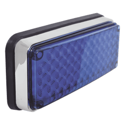 Luz de advertencia de 6x4", Color Azul, Ideal para Ambulancias