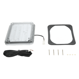 Luz de Advertencia LED / 104 LEDs / 9x7" / 12 VCC / 1 A / Fijo y Parpadeante / Montaje Permanente