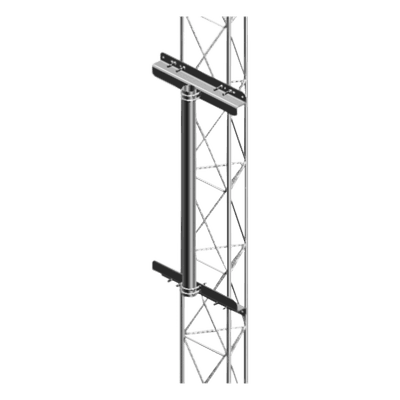 Mástil para Torre de Tramo / 1 m (3.3 ft) / Galvanizado por Inmersión en Caliente / Compatible STZ30G STZ35G STZ45G / Soporte de Antenas Pesadas