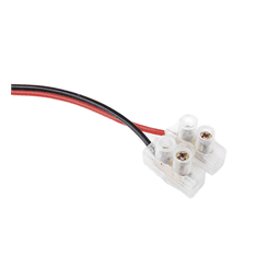 Cable de Alimentación con Conector Macho a Bloque de Terminal Atornillable / Calibre 18 AWG / Longitud 28.5 cm (11.22 Pulgadas) / Ideal para Alimentación de Cámaras