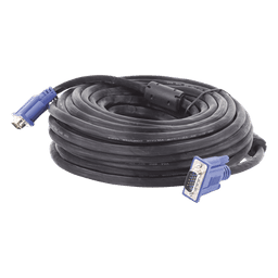 Cable Extensor VGA / 15 m (49.2 ft) / Full HD 1920x1080p / Conector HD15 Macho a Macho / Blindaje Aluminio y Malla Trenzada / CCTV y Videovigilancia