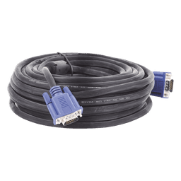 Cable Extensor VGA / 15 m (49.2 ft) / Full HD 1920x1080p / Conector HD15 Macho a Macho / Blindaje Aluminio y Malla Trenzada / CCTV y Videovigilancia