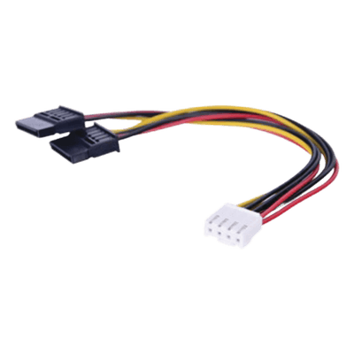 Cable de Alimentación SATA / Doble Corriente / 15 cm (0.49 pies) / Compatibilidad Universal DVR