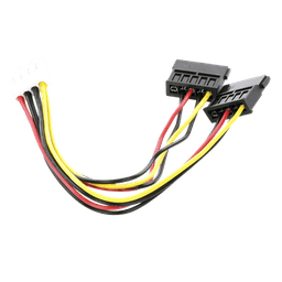 Cable de Alimentación SATA / Doble Corriente / 15 cm (0.49 pies) / Compatibilidad Universal DVR