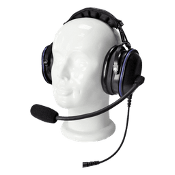 Auriculares de diadema / Doble copa / PTT con clip 360° / Cable Kevlar / Conector M01