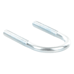 Abrazadera tipo U de 1/2", con acabado Electro Zinc, no incluye tuercas y arandelas 