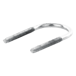 Abrazadera tipo U de 1", con acabado Electro Zinc, no incluye tuercas y arandelas 