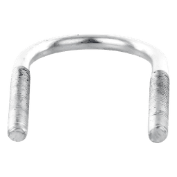 Abrazadera tipo U de 1", con acabado Electro Zinc, no incluye tuercas y arandelas 