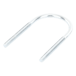 Abrazadera tipo U de 1 1/4", con acabado Electro Zinc, no incluye tuercas y arandelas 