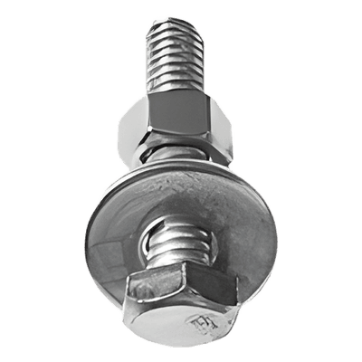 Tornillo cabeza hexagonal de 1/4" x 3", con acabado Electro Zinc (No incluye tuerca, ni arandela)