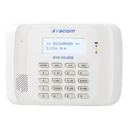 Teclado / Transceiver / Pantalla alfanumérica 4 líneas / Receptor RF 200 pies / Compatible serie 5800