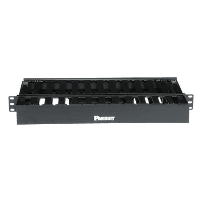 Organizador de Cables Horizontal PatchLink, Doble (Frontal y Posterior), Para Rack de 19in, 1UR
