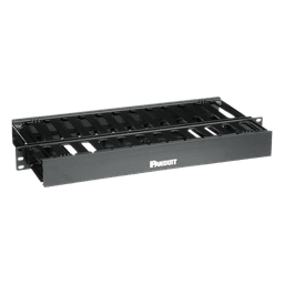Organizador de Cables Horizontal PatchLink, Doble (Frontal y Posterior), Para Rack de 19in, 1UR