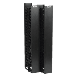 Organizador Vertical de Cables / Doble Cara / 45 RU / 5x12in / 4.9in Ancho / 6.9ft Altura / Negro