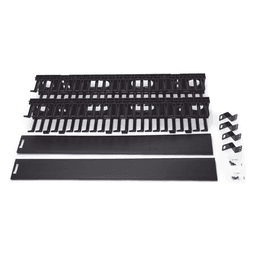 Organizador Vertical de Cables / Doble Cara / 45 RU / 5x12in / 4.9in Ancho / 6.9ft Altura / Negro